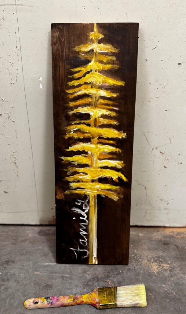Paint & Sip - Larch on Wood